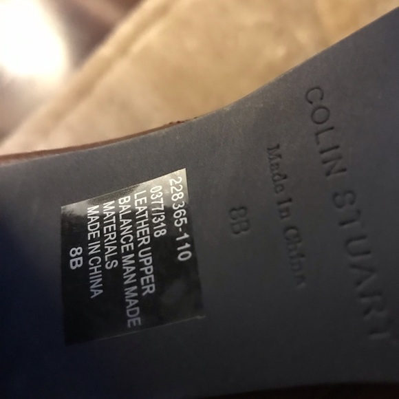 Stylish high Leather boots. Brown size 8 - Picture 4 of 5